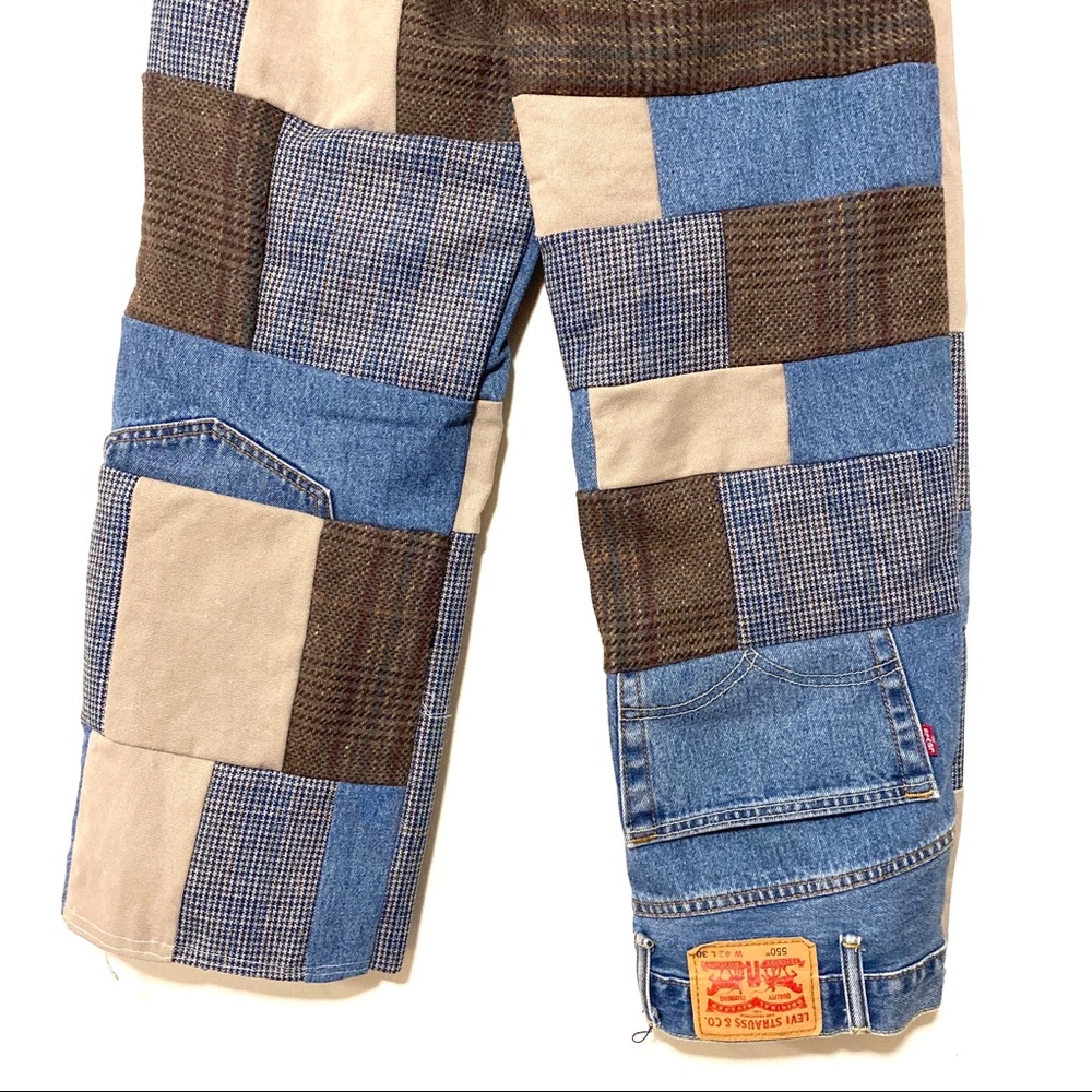 Custom Patchwork boyfriend jeans